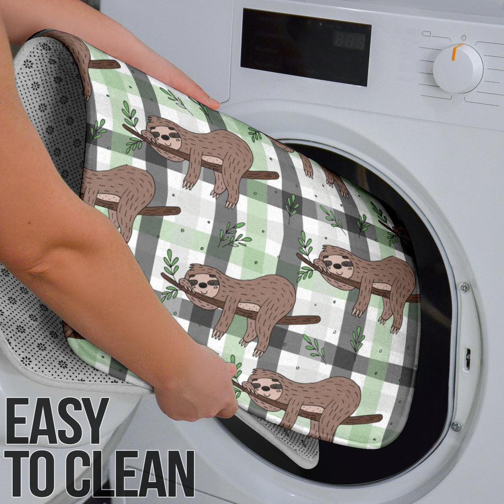 Sloth Print Design LKS301 Bathroom Mat Set