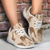 Giraffe Pattern Design Print Athletic Shoes