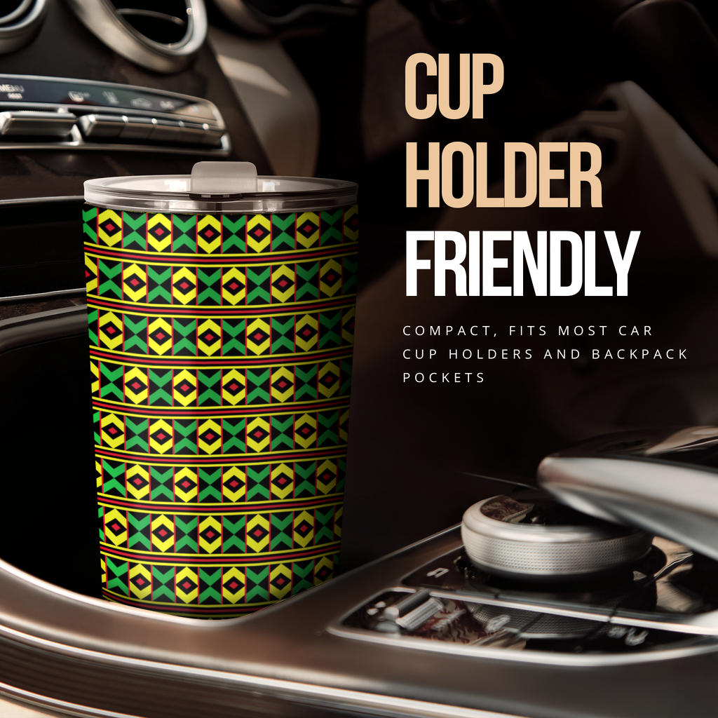African Geometric Print Pattern Tumbler