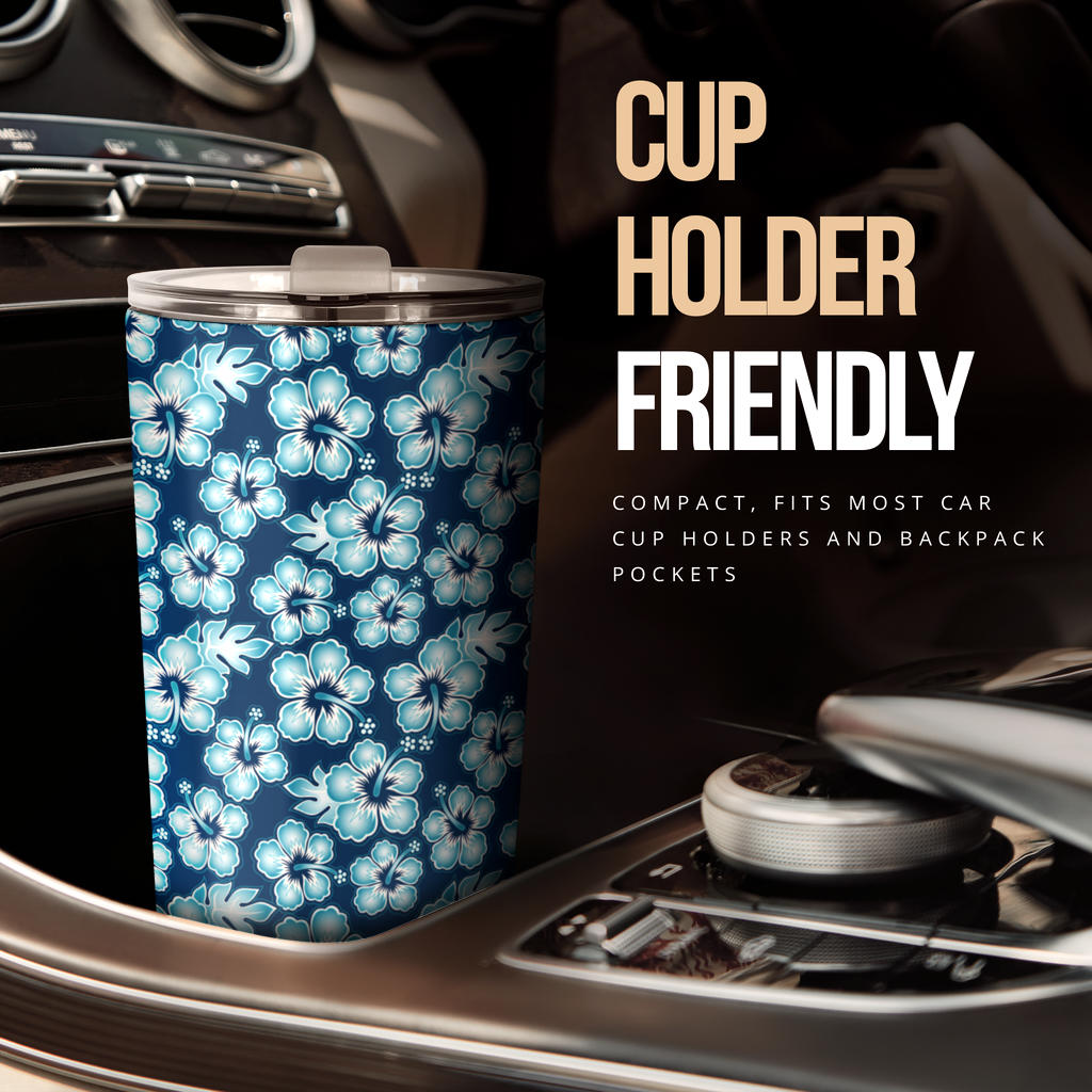 Hibiscus Flower Hawaiian Themed Tumbler