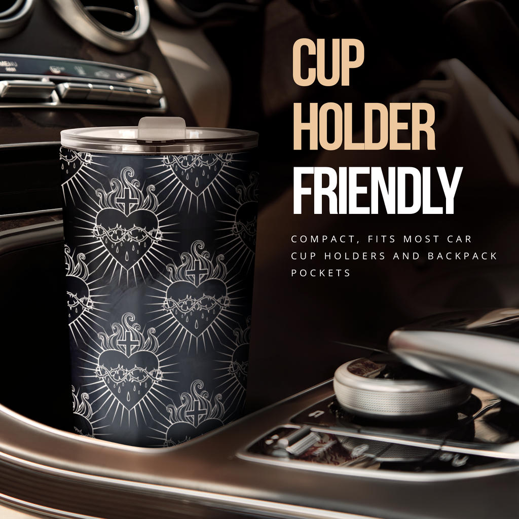 Christian Heart Tattoo Style Tumbler
