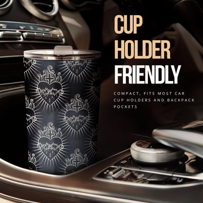Christian Heart Tattoo Style Tumbler