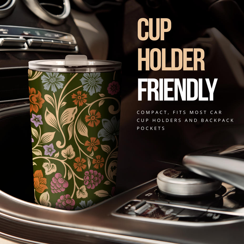 Floral Vintage Print Pattern Tumbler