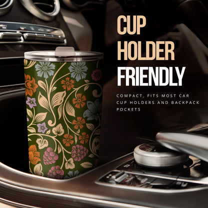 Floral Vintage Print Pattern Tumbler