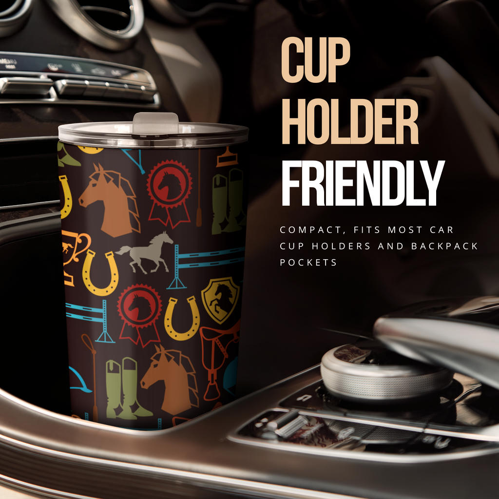 Equestrian Equipment Horse Colorful Tumbler