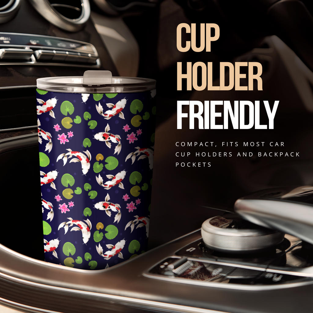 Koi Carp Pattern Design Themed Print Tumbler