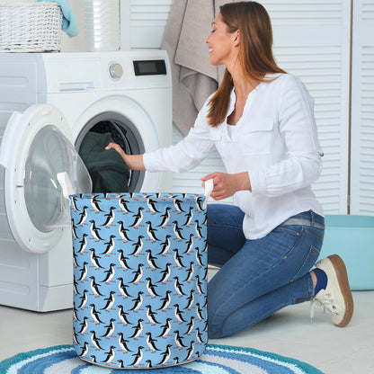 Penguin Dance Pattern Laundry Basket