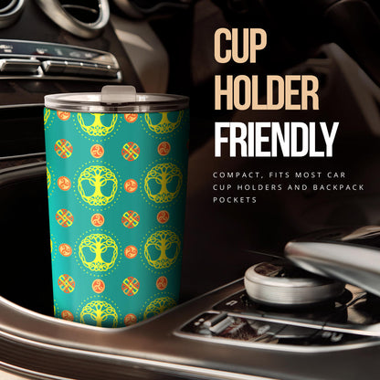 Celtic Tree of Life Print Pattern Tumbler