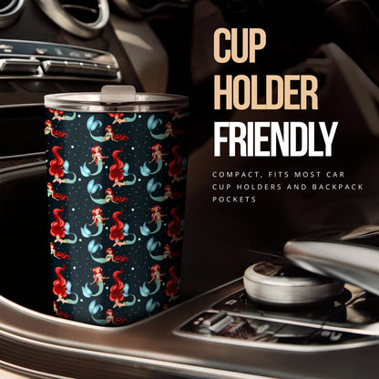 Mermaid Girl Themed Design Print Tumbler