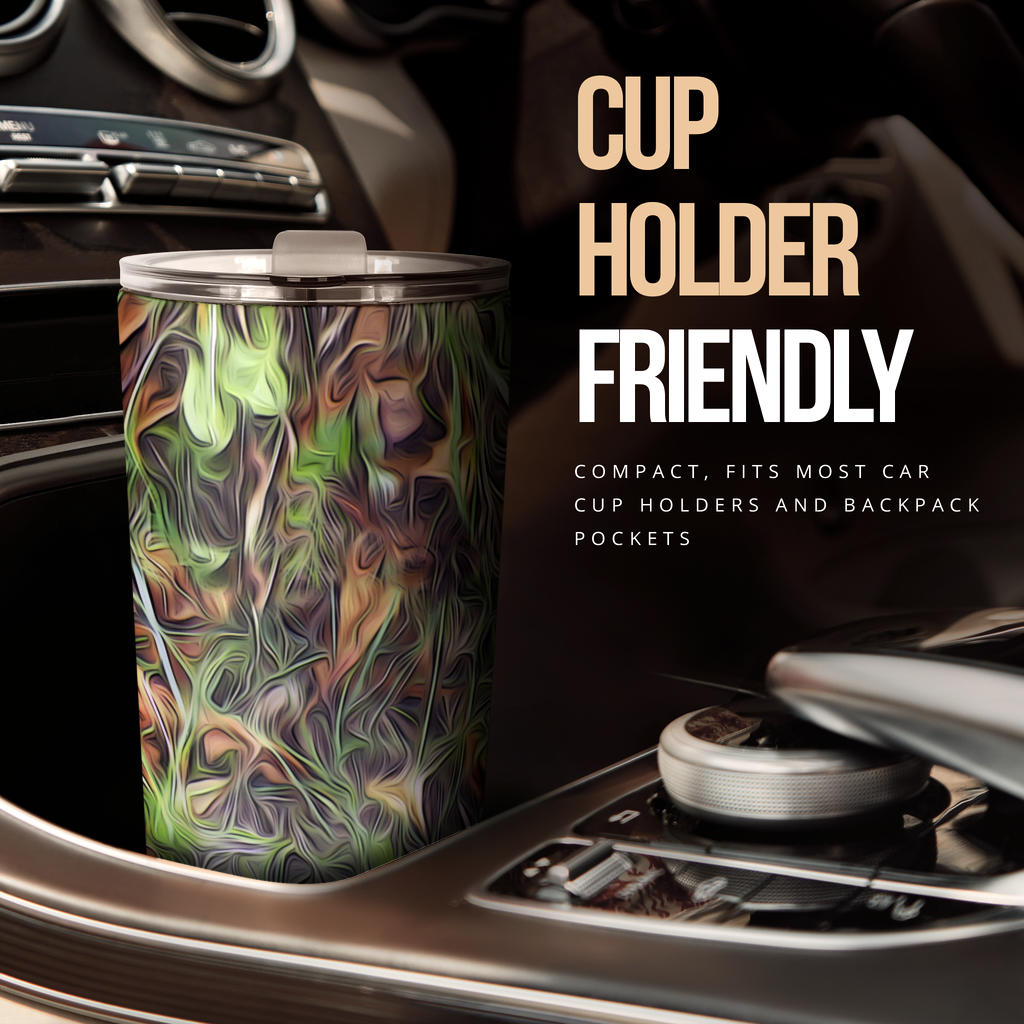 Camouflage Realistic Tree Print Tumbler