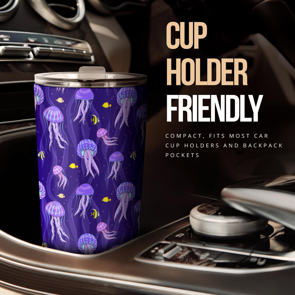 Jellyfish Style Print Tumbler