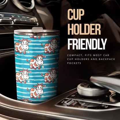 Cow Cute Print Pattern Tumbler