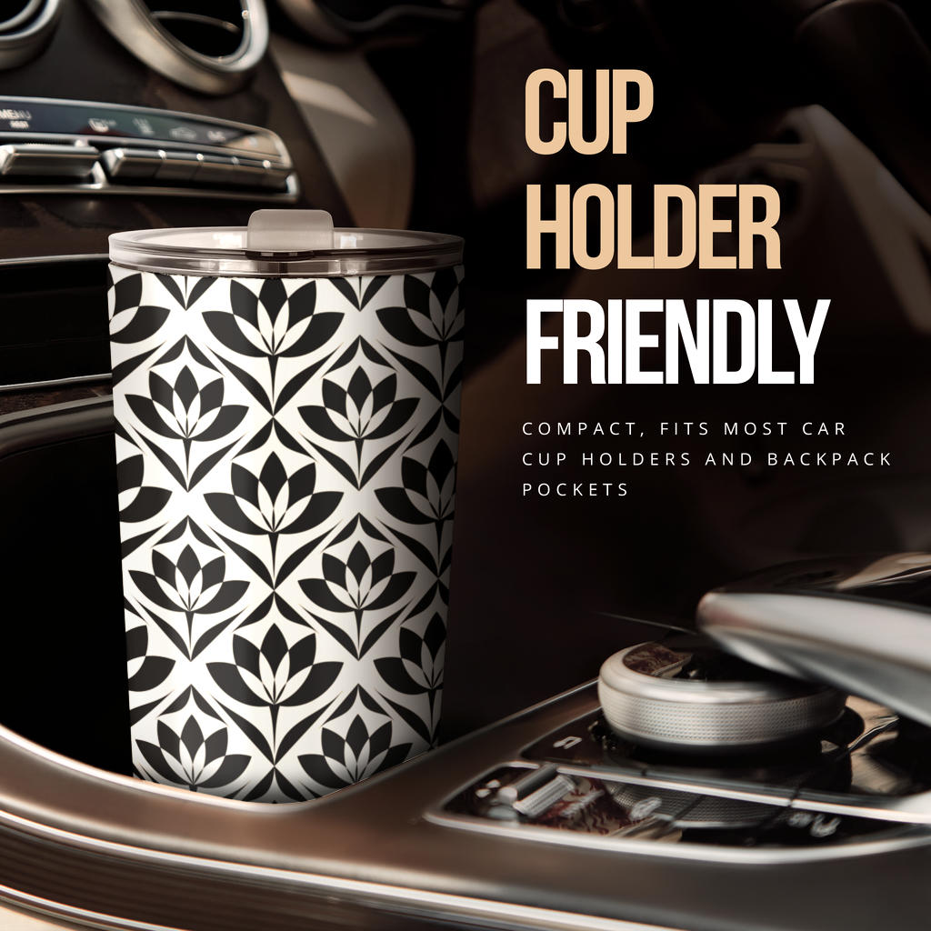 Lotus Pattern Print Tumbler