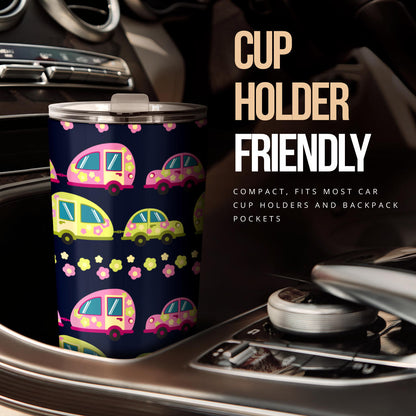 Camper Cute Camping Design No 3 Print Tumbler
