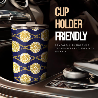 Anchor Luxury Pattern Tumbler