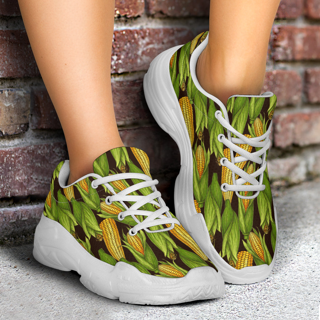 Agricultural Corn cob Print Chunky Sneakers