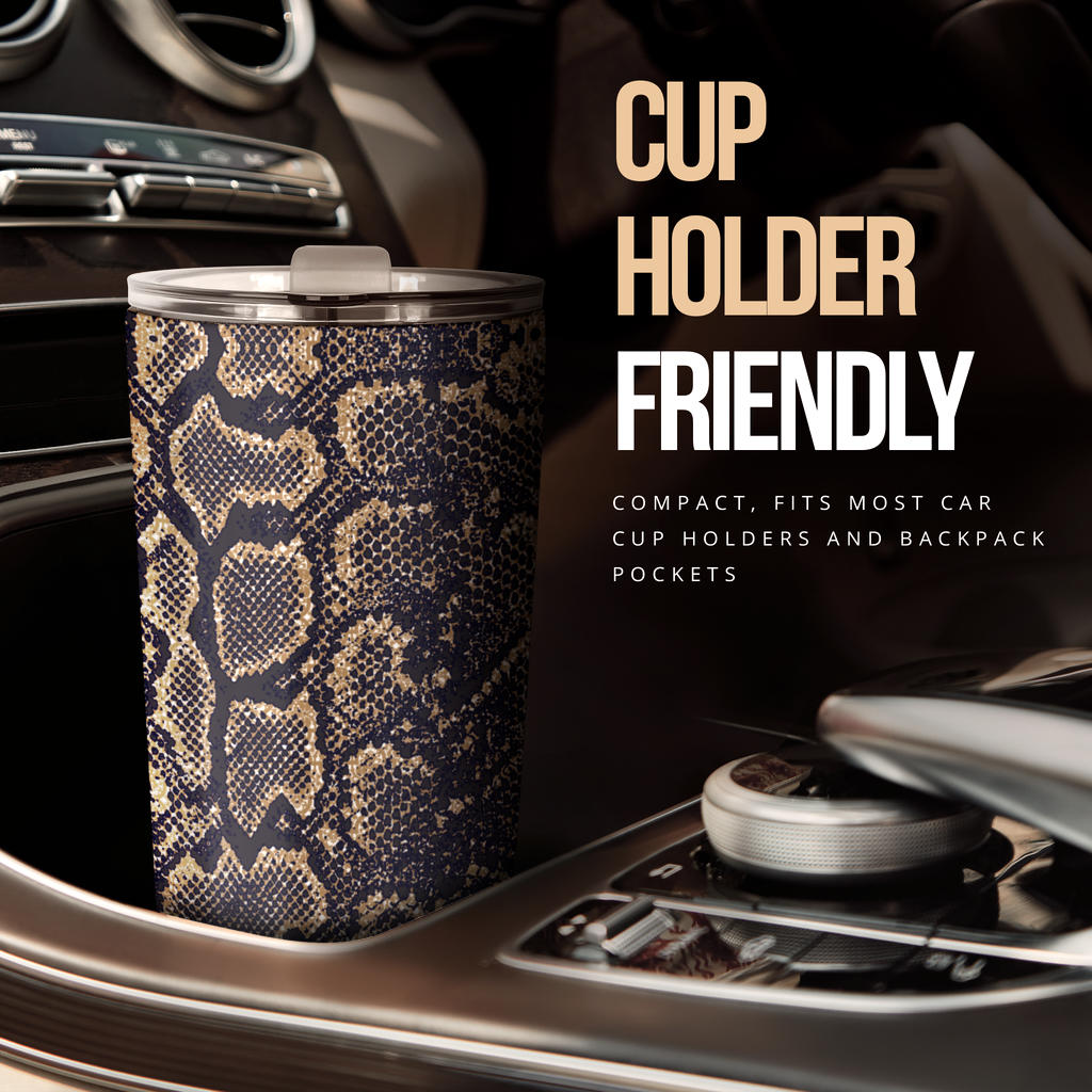 Snake Skin Pattern Print Tumbler