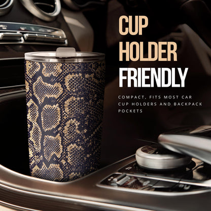 Snake Skin Pattern Print Tumbler