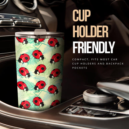 Ladybug Cute Print Pattern Tumbler