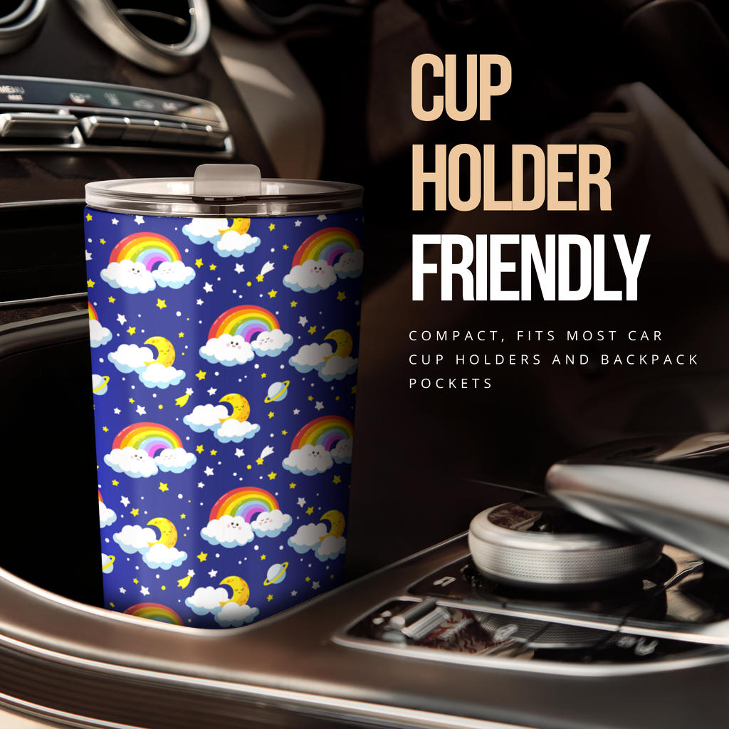 Rainbow Space Design Print Tumbler