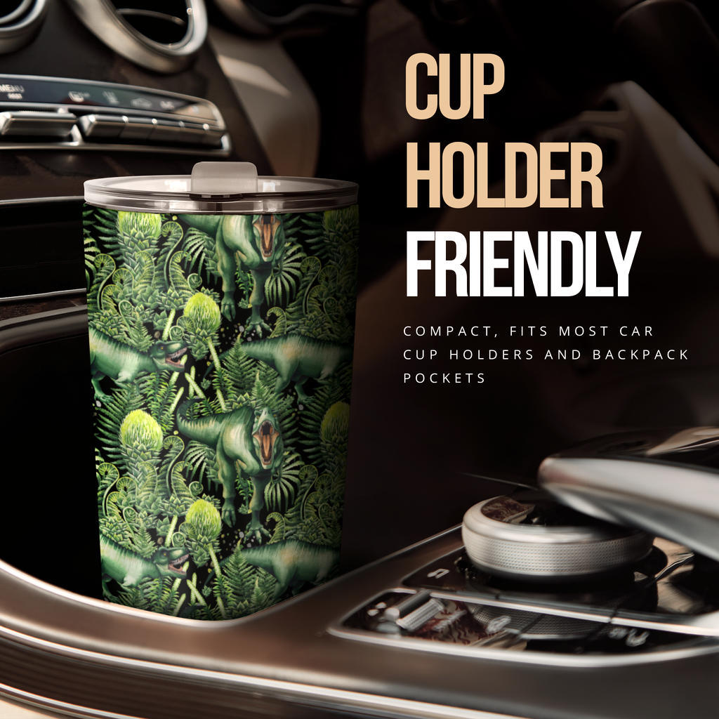Dinosaur T Rex Print Pattern Tumbler