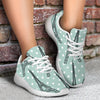 Eiffel Tower Polka Dot Print Athletic Shoes