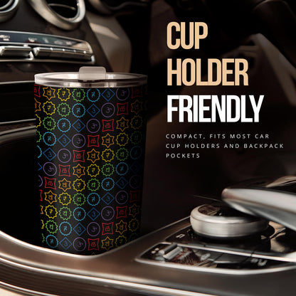Chakra Colorful Symbol Pattern Tumbler