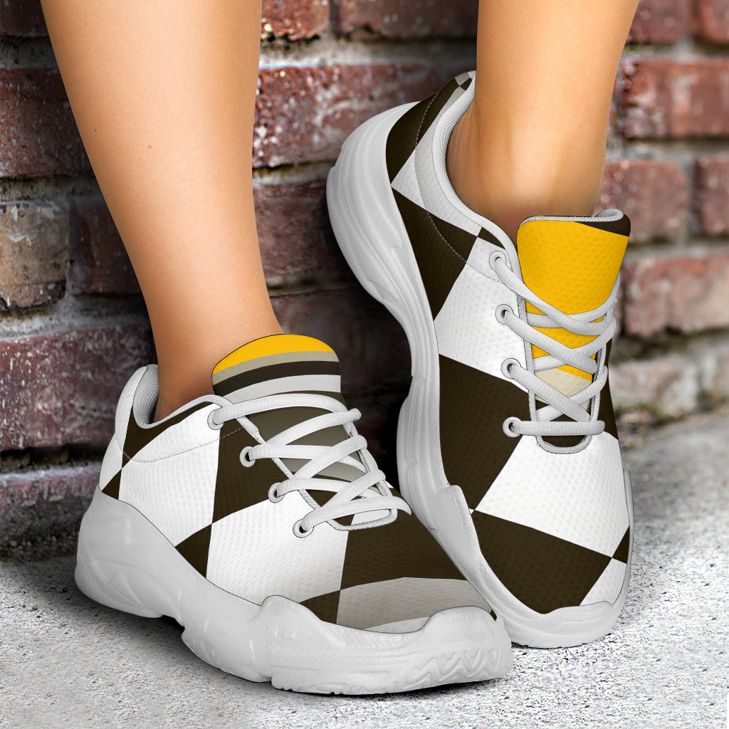 Checkered Flag Racing Style Chunky Sneakers
