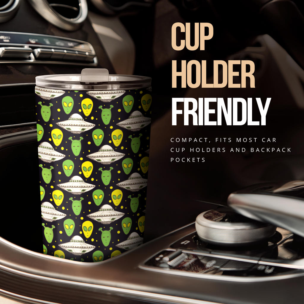 Alien UFO Pattern Tumbler