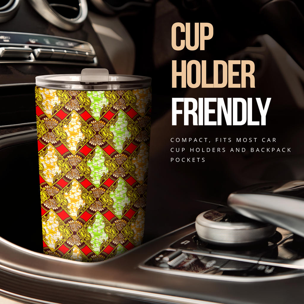 African Classic Print Pattern Tumbler
