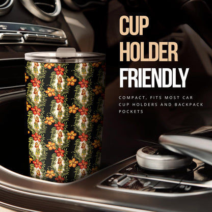 Hawaiian Flower Hula Hibiscus Print Tumbler