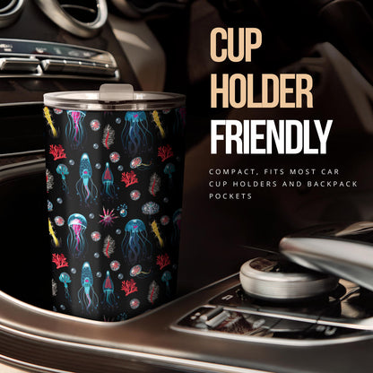 Jellyfish Underwater Print Tumbler