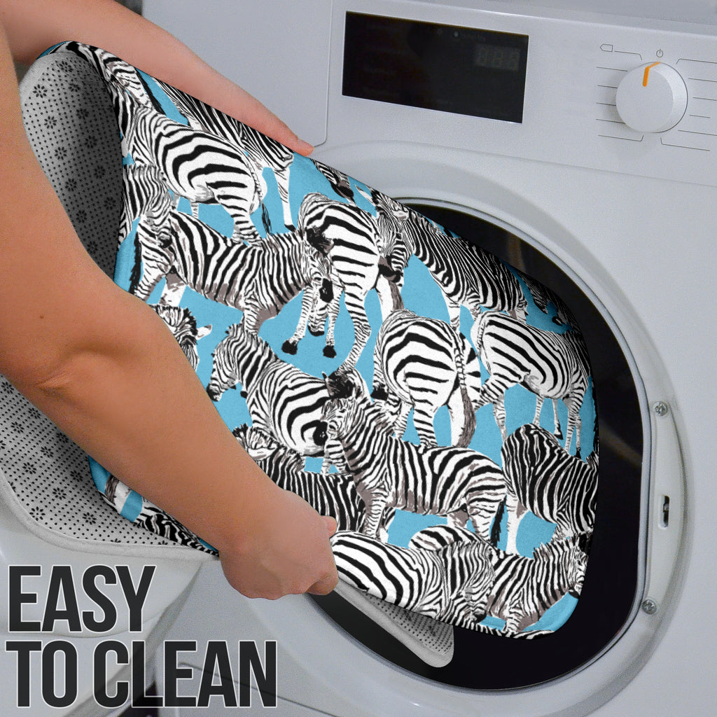 Zebra Print Design LKS305 Bathroom Mat Set