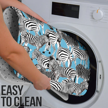 Zebra Print Design LKS305 Bathroom Mat Set