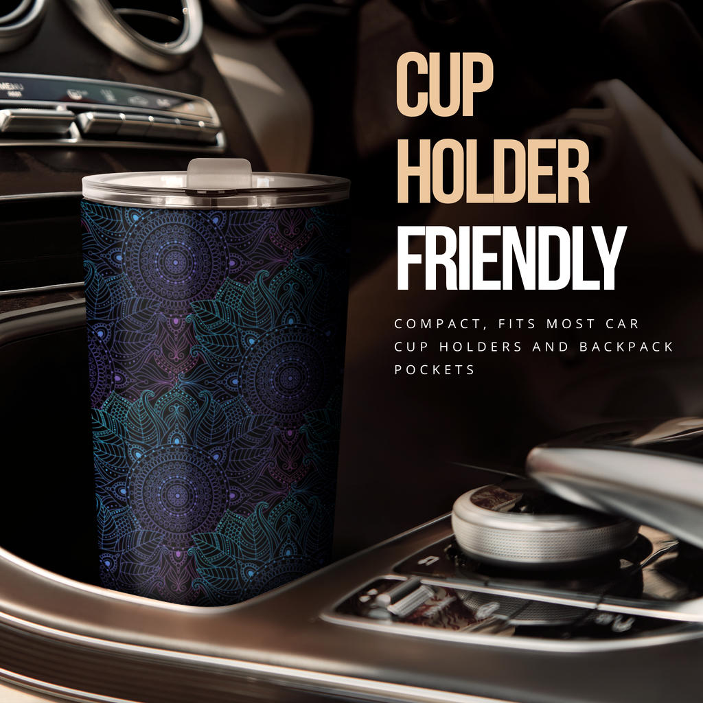 Boho Floral Mandala Tumbler