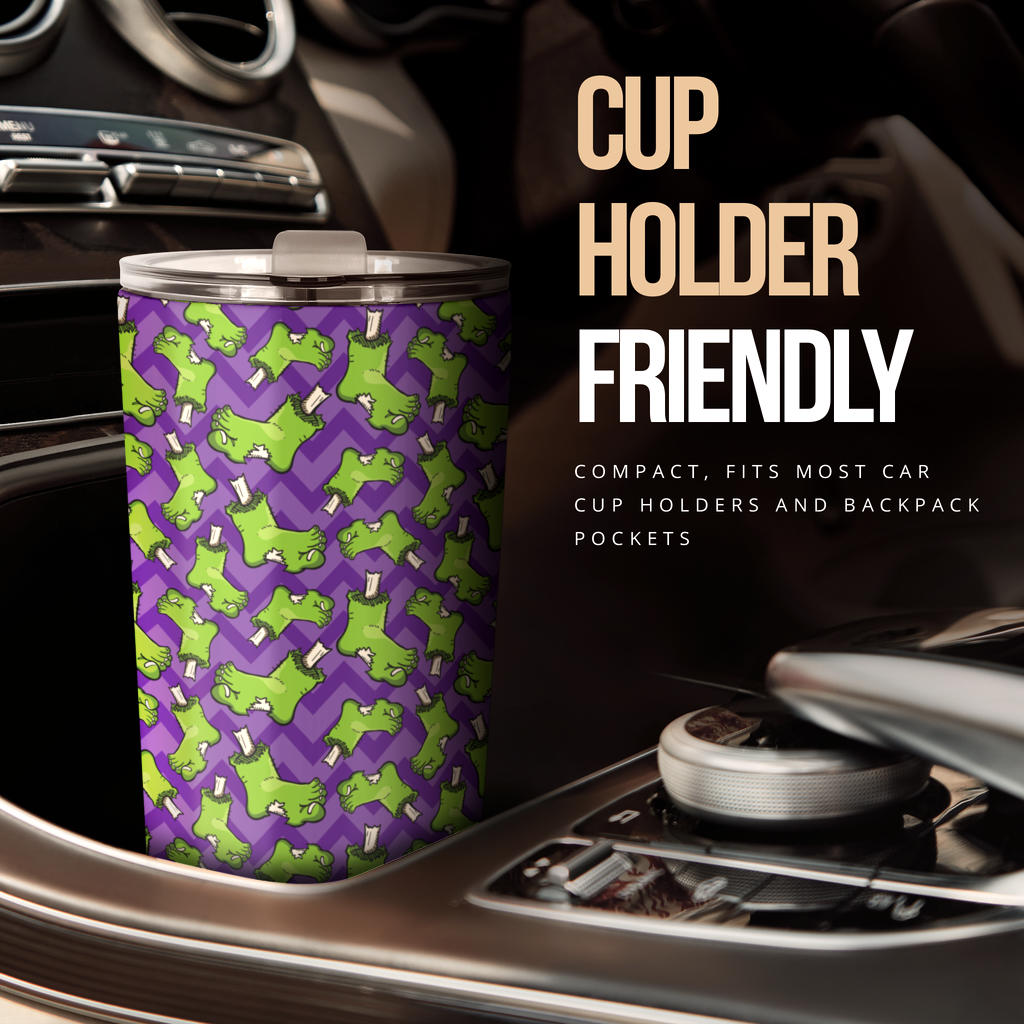 Zombie Foot Design Pattern Print Tumbler