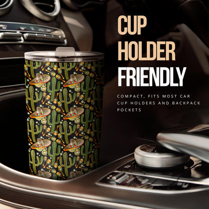 Western Style Print Tumbler