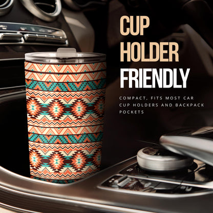 Navajo Western Style Print Pattern Tumbler