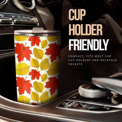 Elm Maple Leave Print Pattern Tumbler