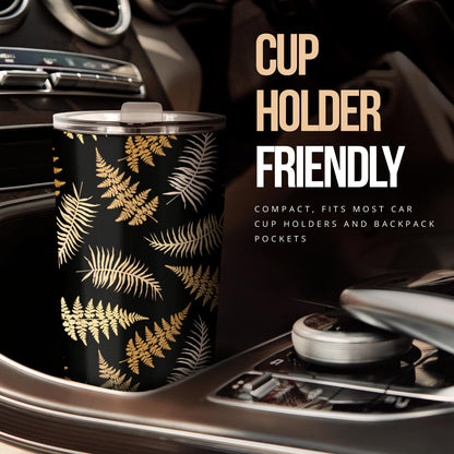 Fern Leave Bright Print Pattern Tumbler
