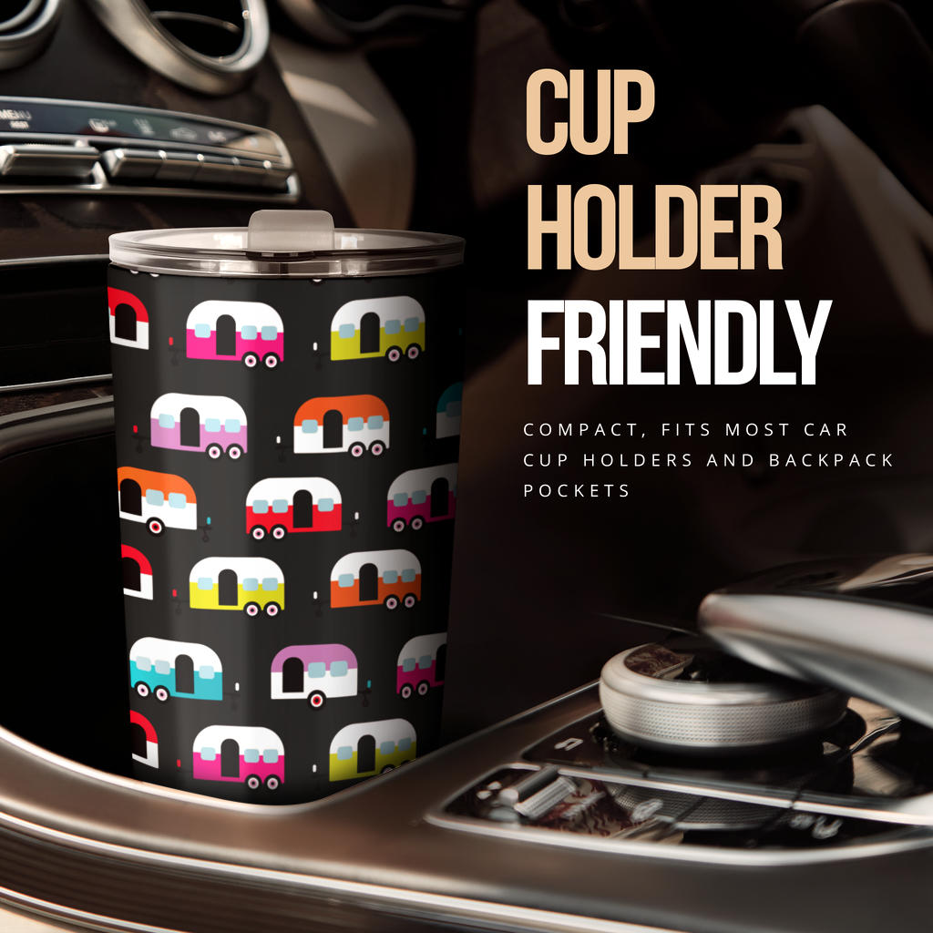 Camper Caravan Pattern Tumbler
