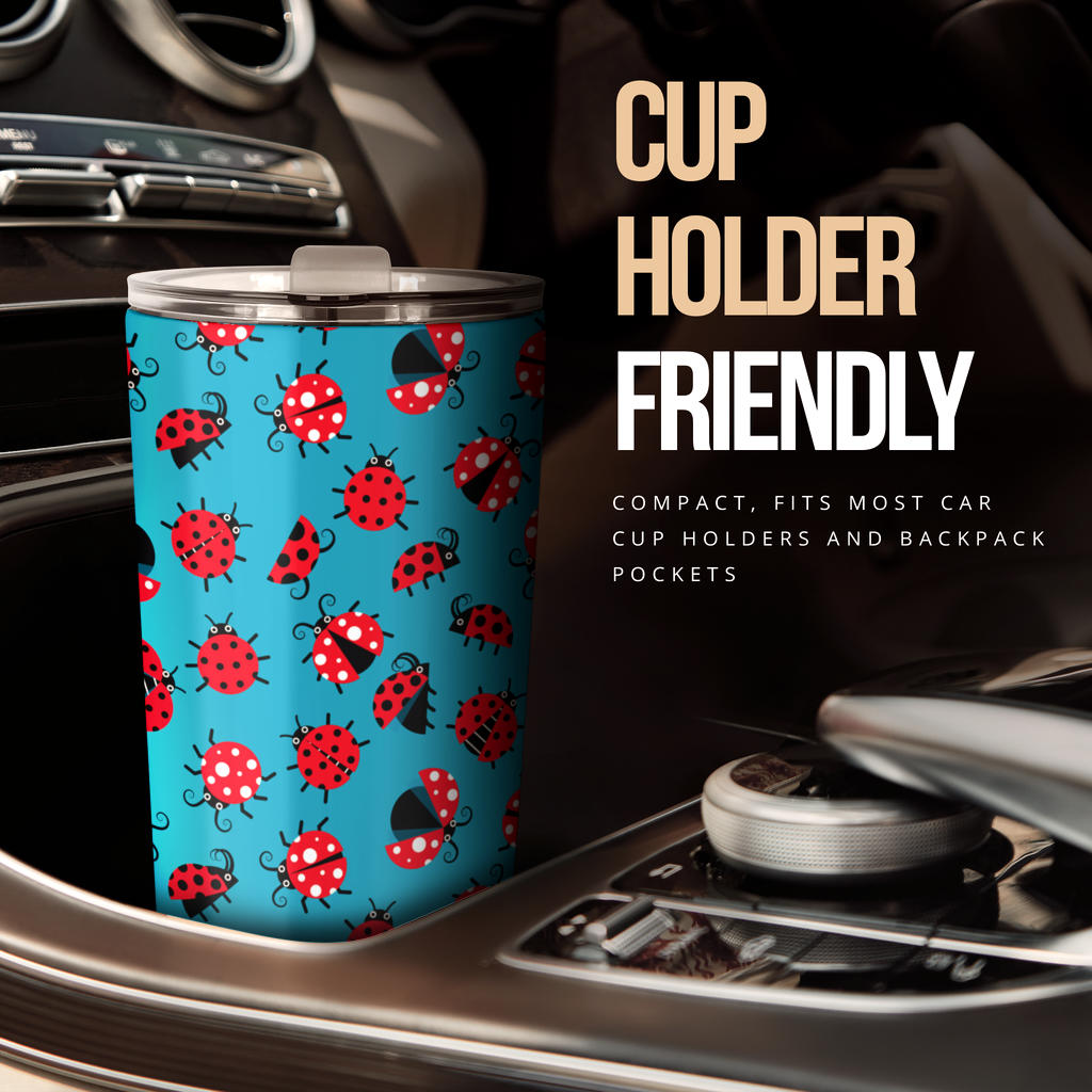 Ladybug Action Print Pattern Tumbler