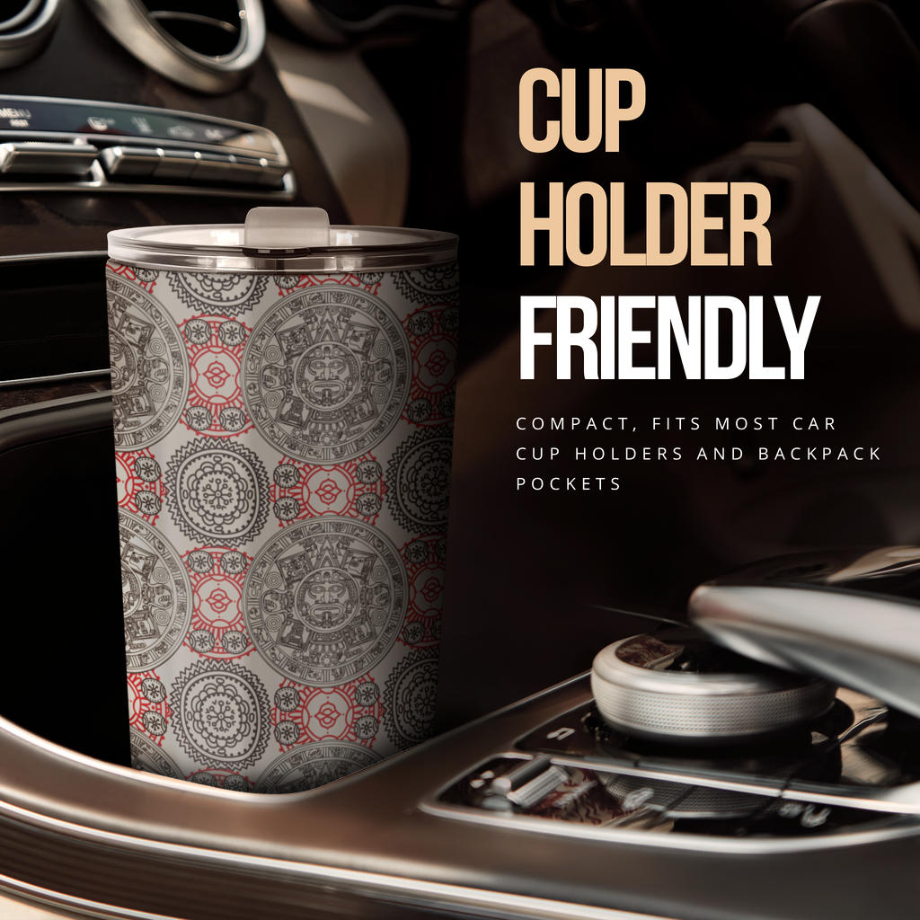 Calendar Aztec Style Print Pattern Tumbler