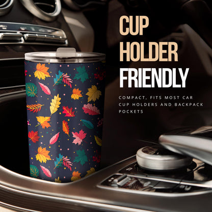 Elm Leave Colorful Print Pattern Tumbler