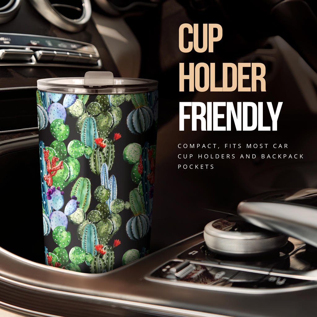 Cactus Watercolor Style Print Tumbler