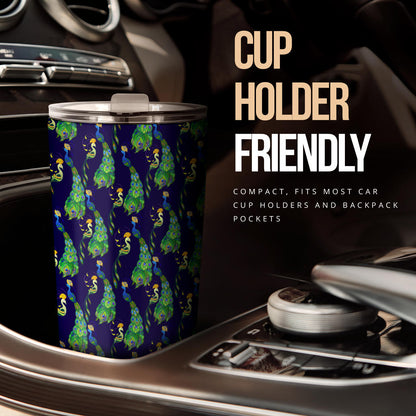 Peacock Art Design Print Tumbler