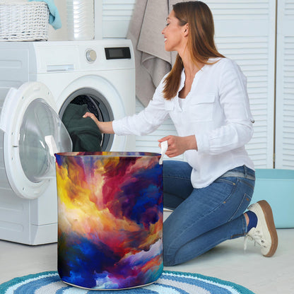 Vortex Twist Swirl Water Color Design Laundry Basket