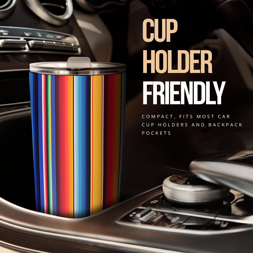 Mexican Blanket Stripe Print Pattern Tumbler