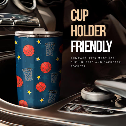 Basketball Classic Print Pattern Tumbler