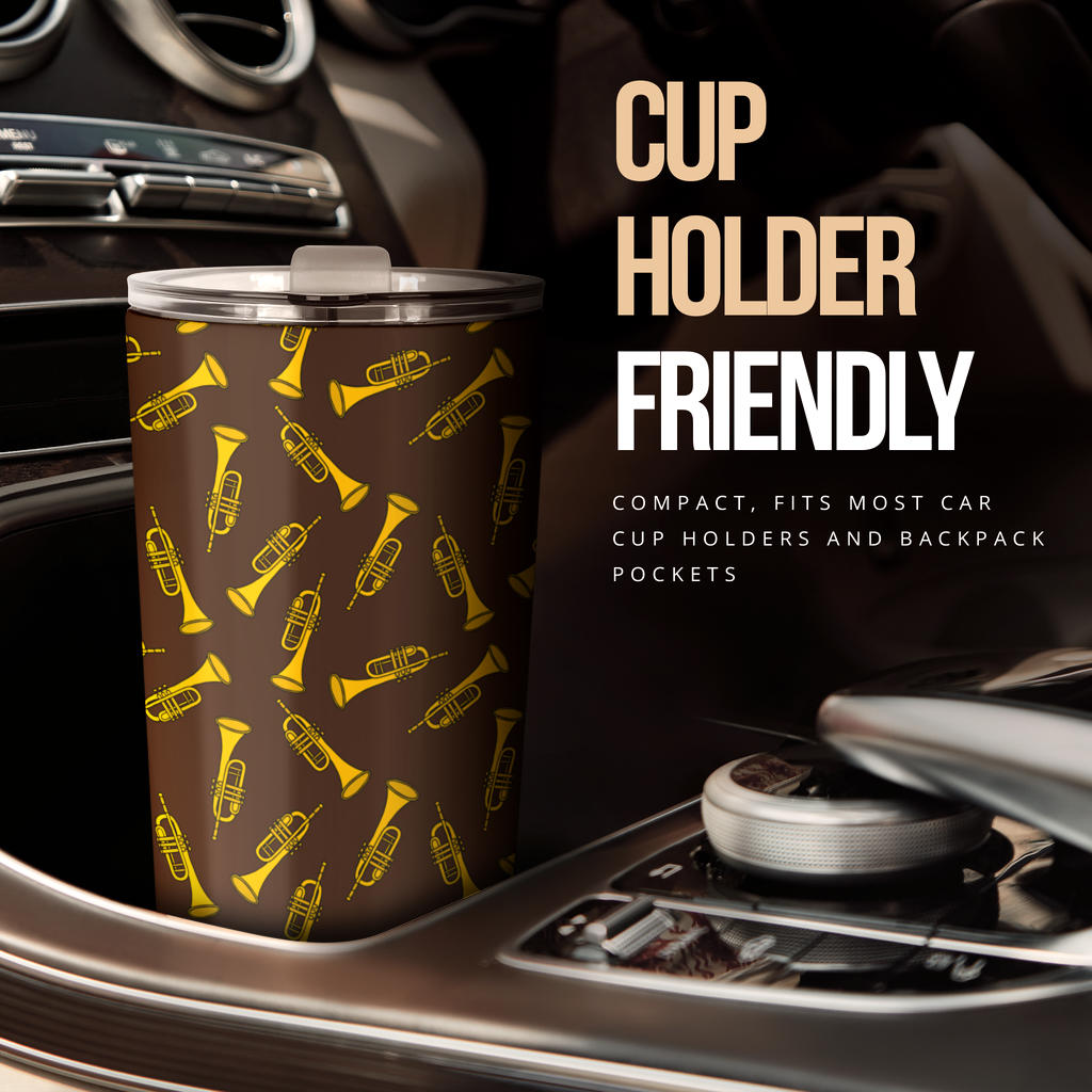 Trumpet Pattern Design Print Tumbler